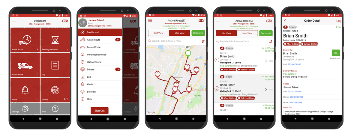 GO! delivery app splash screen