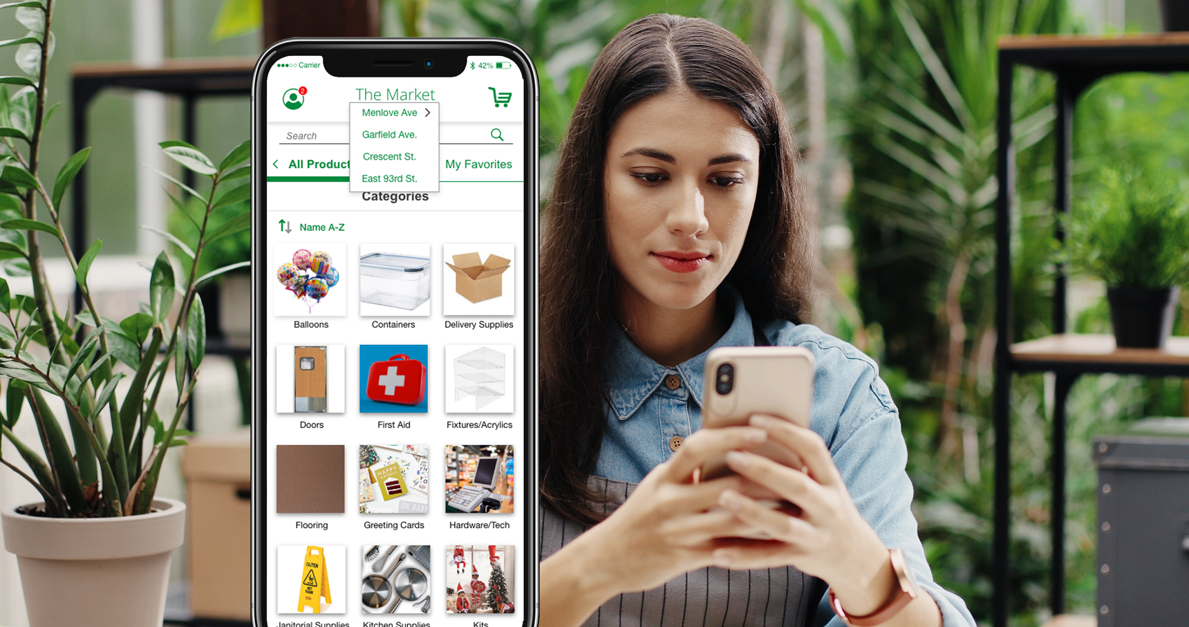 Marketplace mobile app splash screen