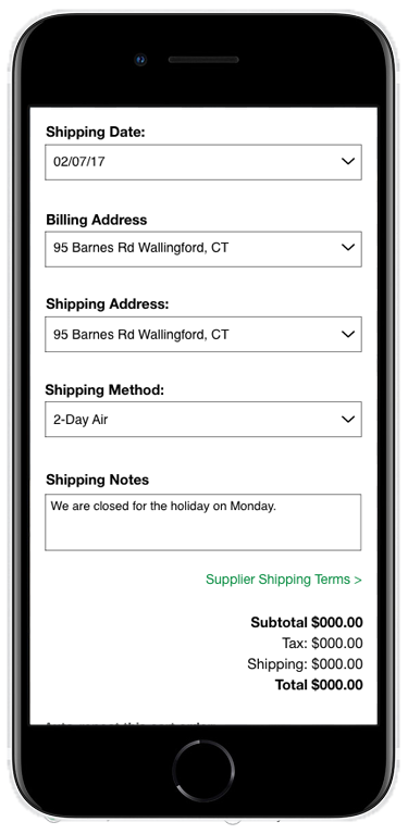 Marketplace app cart screen