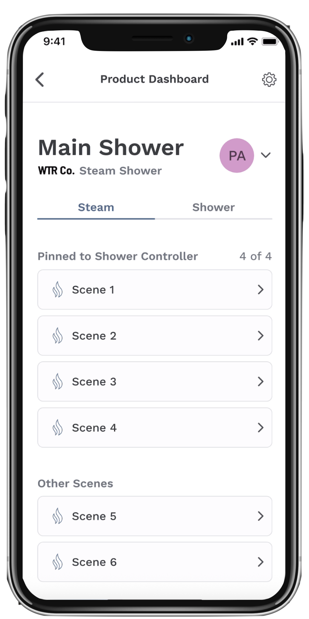 DFC@Home Shower scenes under user profile