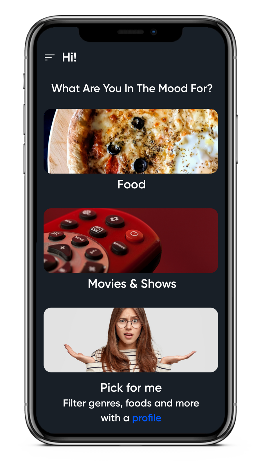 Home screen