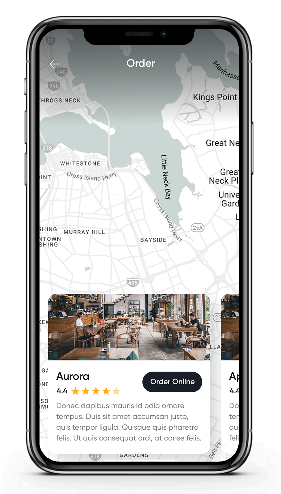 Restaurants near you view