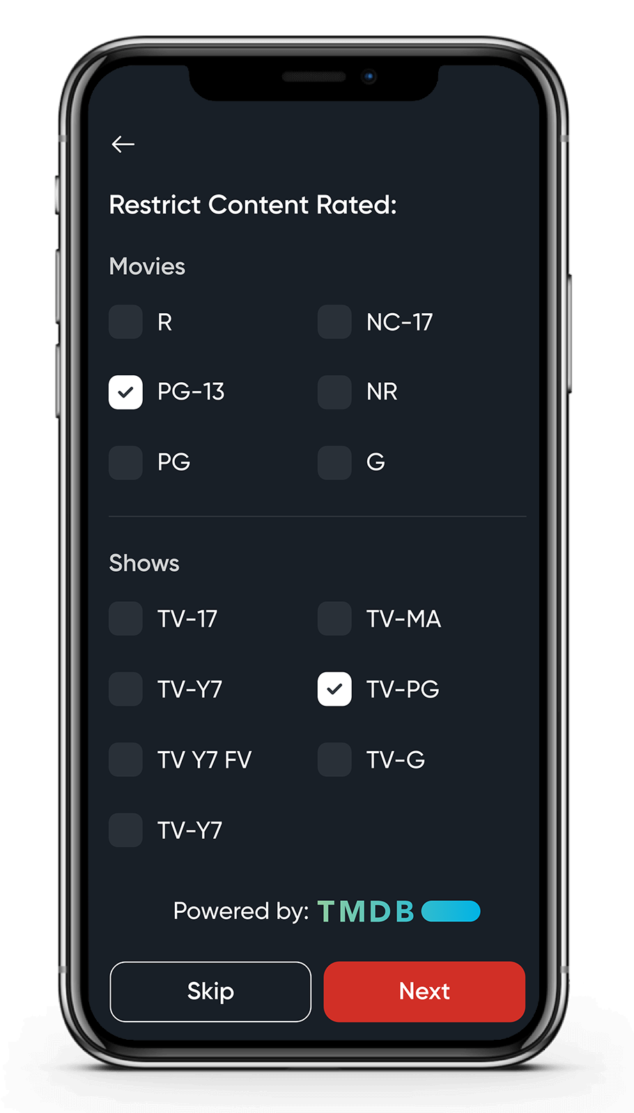 Movie ratings preferences