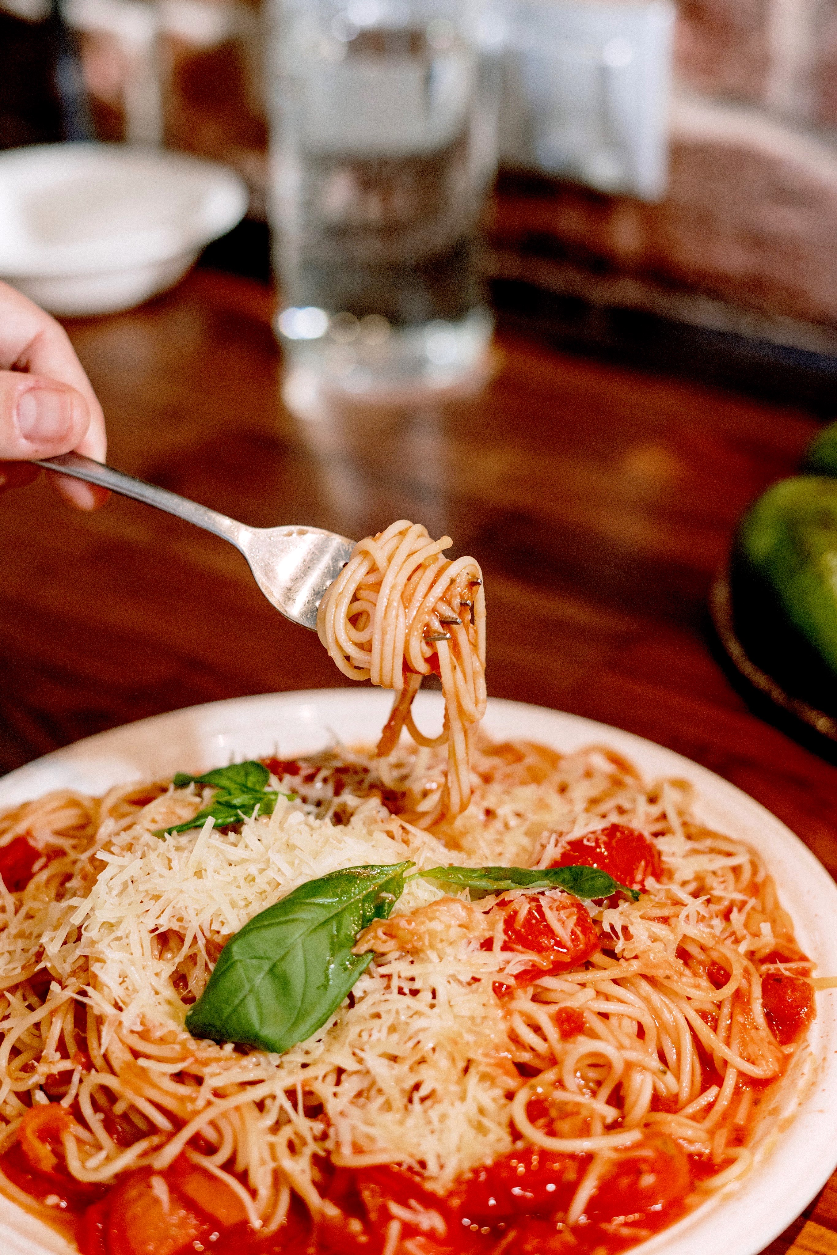 shot of spaghetti