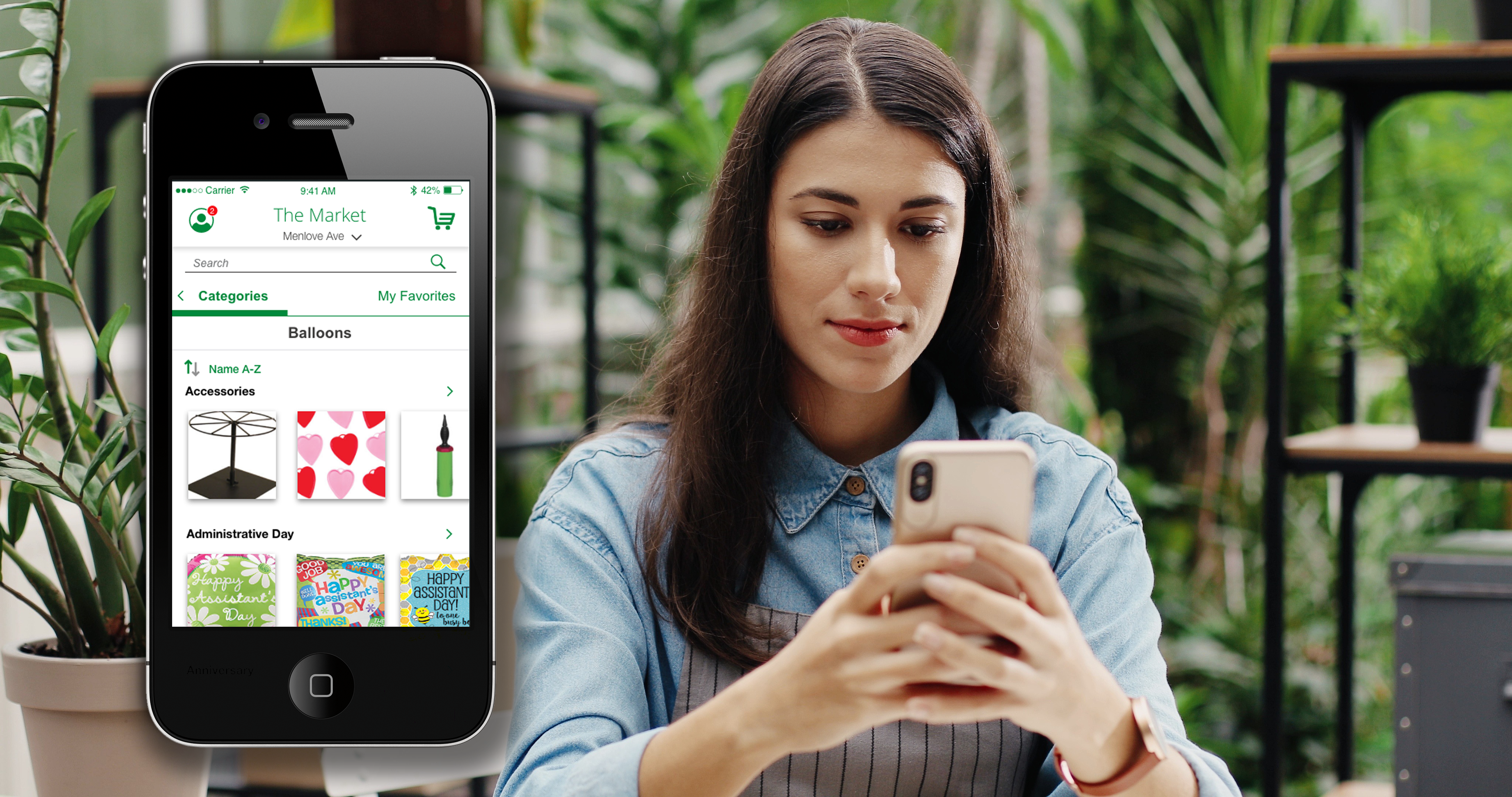 Marketplace mobile app splash screen