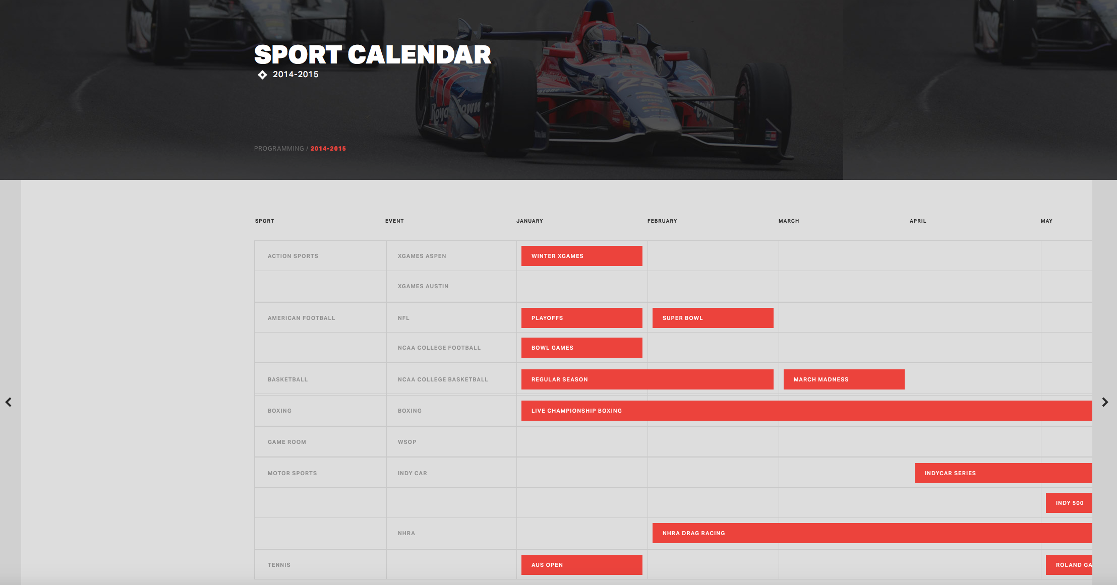 Original calendar image lacked interactivity