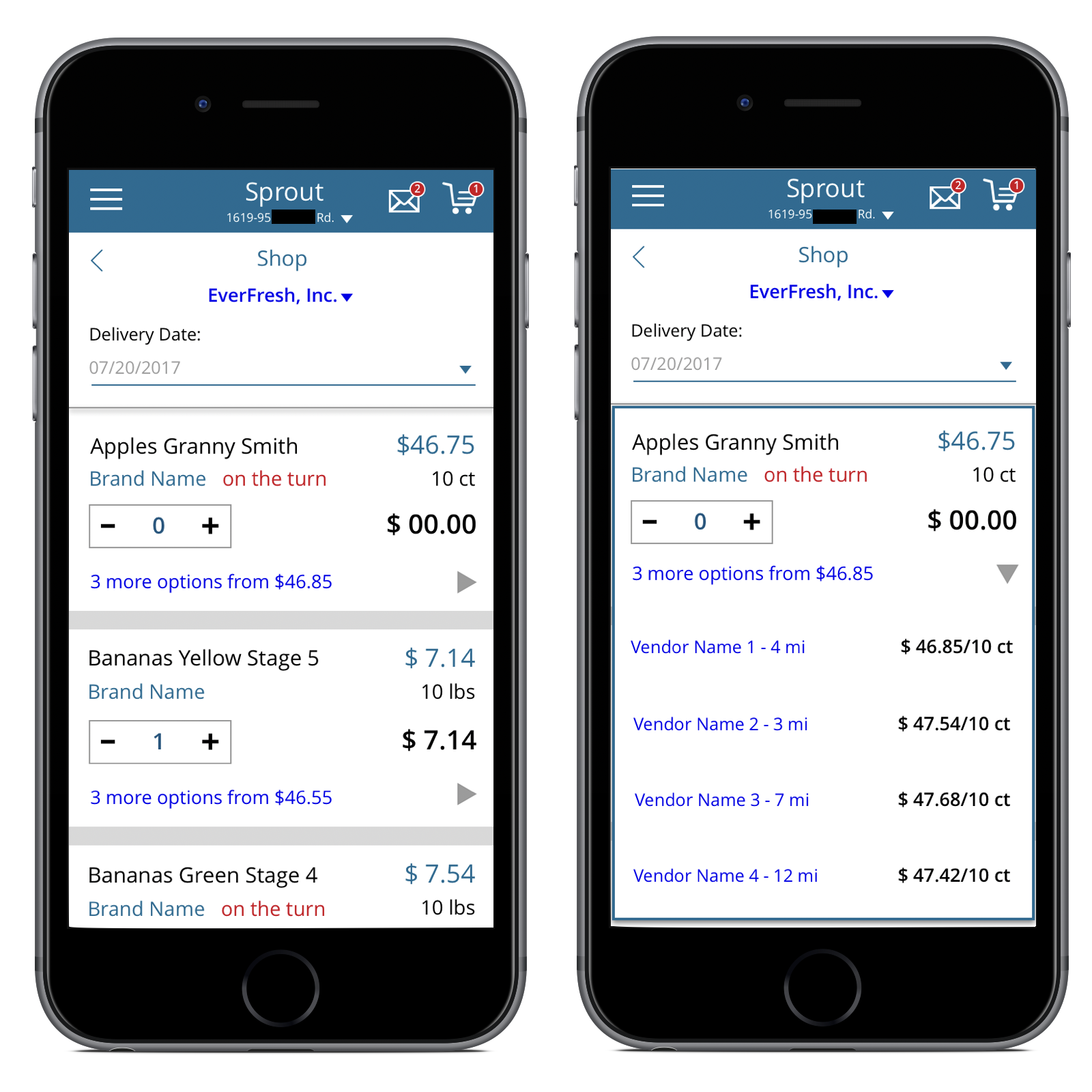 Mobile priorities for store owners included quick ordering, local vendor selection, and price comparison