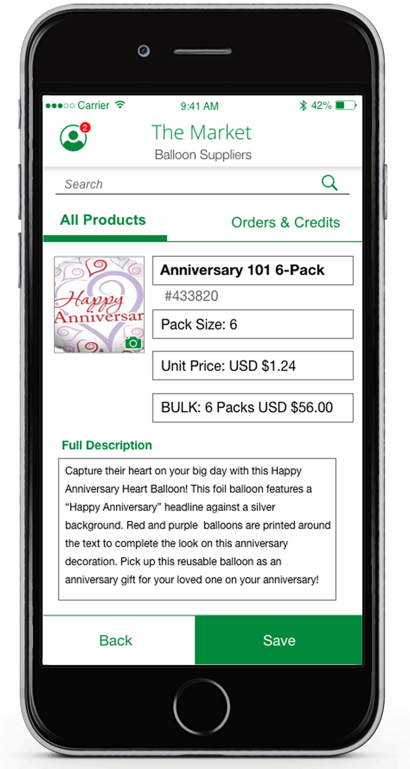 Marketplace Editing product details